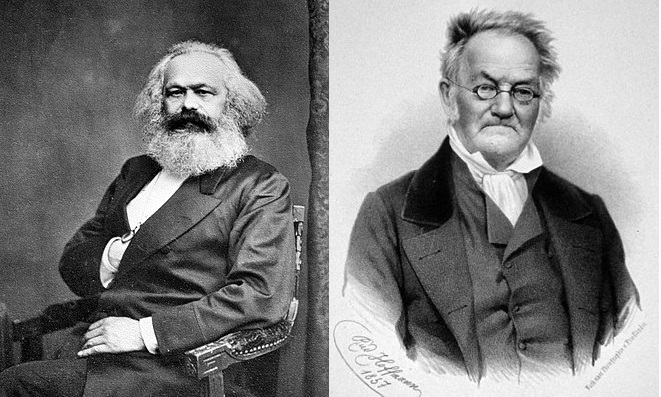 Karl Marx (left) And Karl Ritter (right). These Two Men Are Credited With Developing Modern Day Political Theories That Divide Nations.