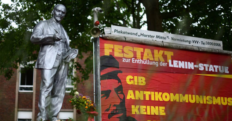 Lenin Statue Erected In Germany As Founding Fathers Statues Toppled In West