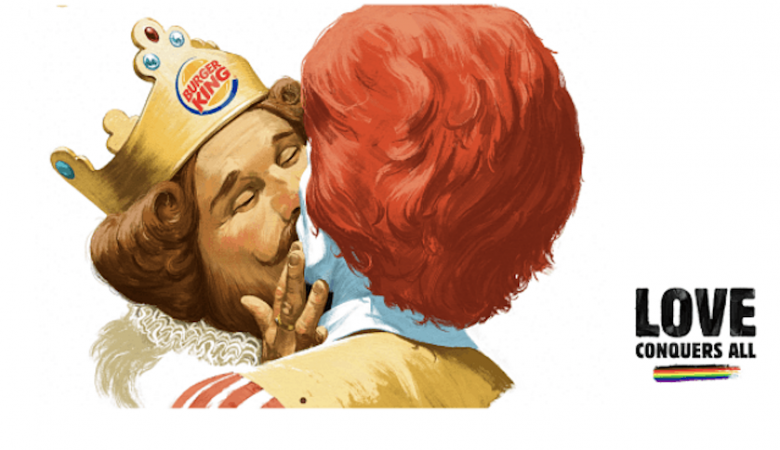Burger King Depicts Mascot In Gay Kiss With Ronald Mcdonald