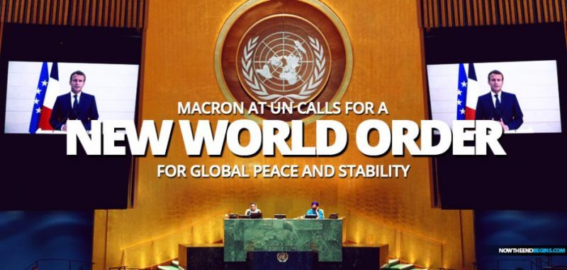 Französischer Präsident In Un Speech sollten wir uns auf die neue Weltordnung vorbereiten