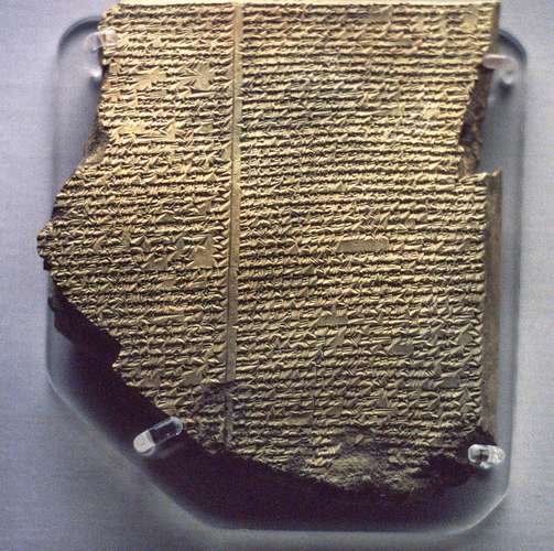 The Story of the Great Flood According to the Ancient Aztecs  Flood-Tablet-epic-series-Gilgamesh-Nineveh-British