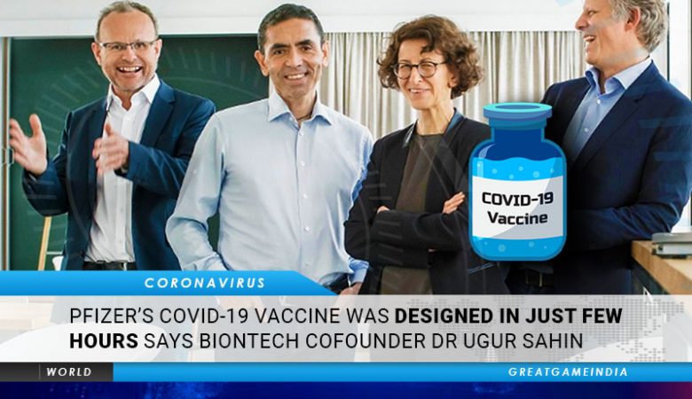Biontech Co-grunnlegger Dr Ugur Sahin Pfizers Covid 19-vaksine ble designet på få timer