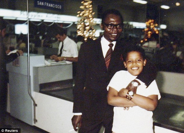 Dreams Of My Father The 1991 Pamphlet Says Barack Obama Was Born In Kenya And Raised In Hawaii And Indonesia; Mr Obama Is Pictured Here With His Father, Barack Obama Sr, In An Undated 1960s Photo
