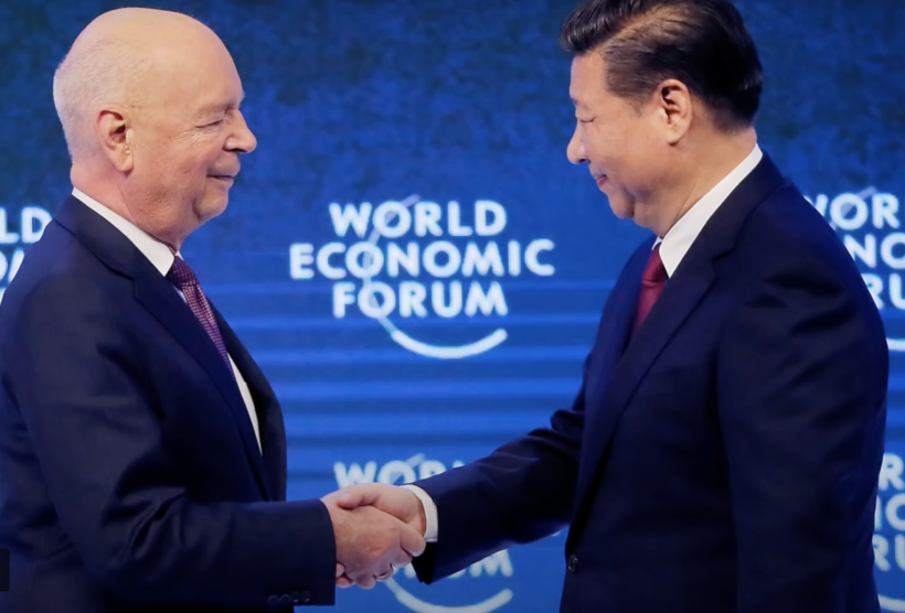 Comunistas globalistas Klaus Schwab Xi Jinping