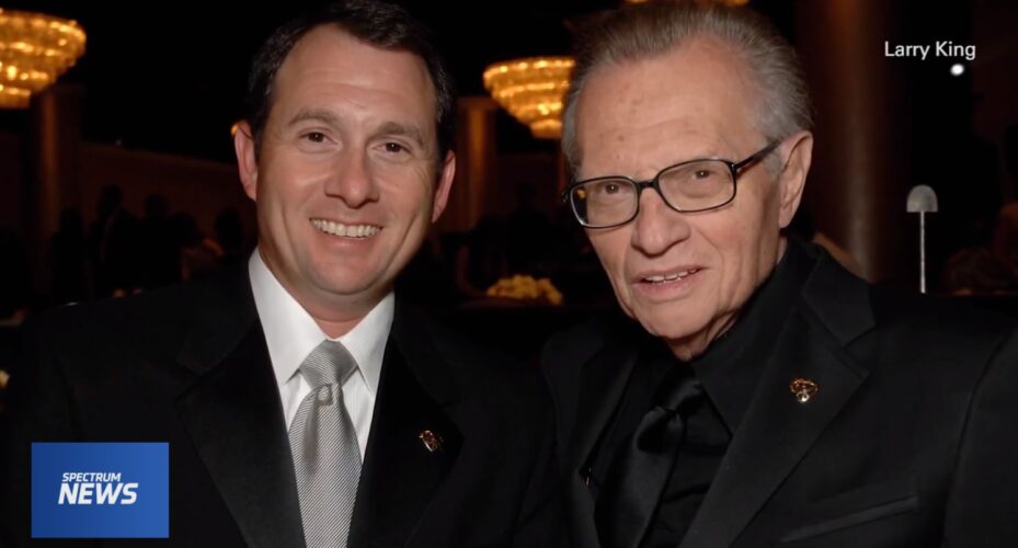 Larry King Jr. With His Father Larry King Sr.