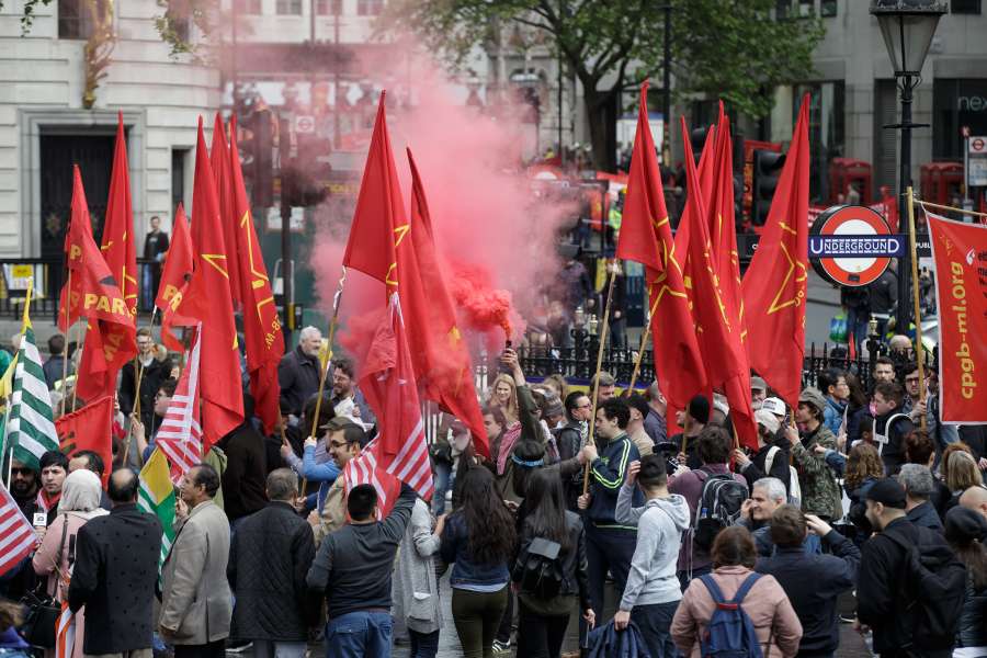 communist parade in uk