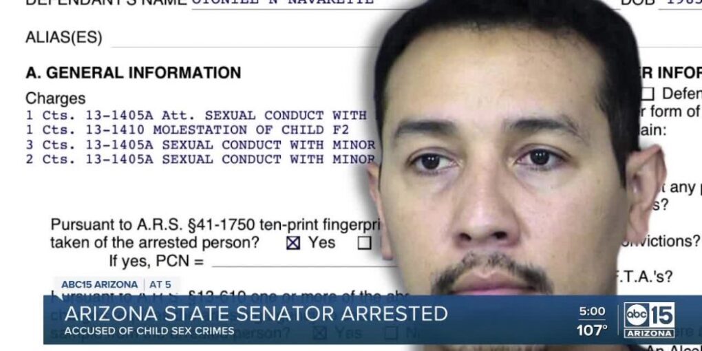 az senator jailed on multiple counts of child sex abuse