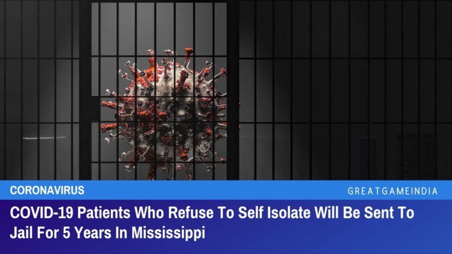 covid 19 pasienter som nekter å isolere seg selv vil bli sendt i fengsel i 5 år i Mississippi