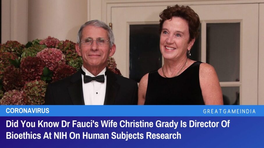 Dr. Faucis Frau ist Direktorin für Bioethik am nih für Forschung am Menschen